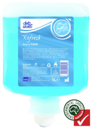 Deb® Refresh Azure Foam Lightly Perfume Gentle Hand Wash 1Lt Catridge