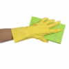 FLOCK LINED  RUBBER  GLOVES  –  YELLOW