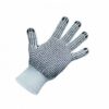 Polycotton Gloves – Black PVC Dots